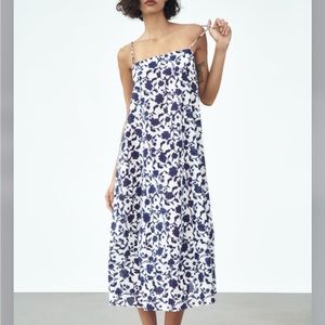 NWT Zara Printed Cotton Dress